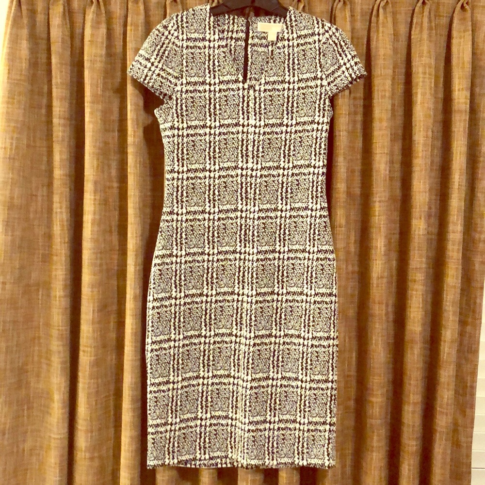 Michael kors glen Plaid Jacquard Sheath Dress